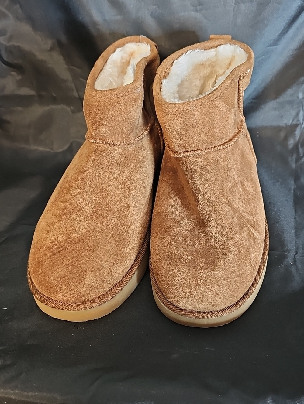 Makalu Suede Cozy Lined Boots - Tan Brown